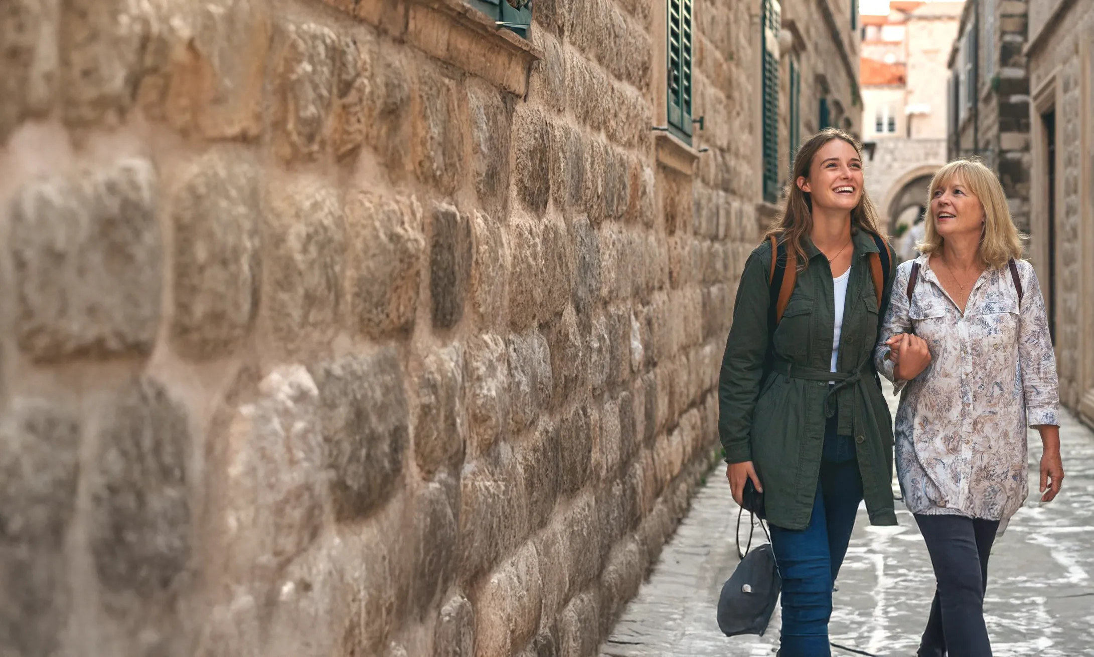 Scenic Croatian walk representing a family's journey to Croatian citizenship by descent.